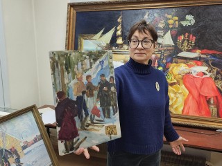 Музыка советских композиторов оживила зимние сцены на выставке в Красноармейске