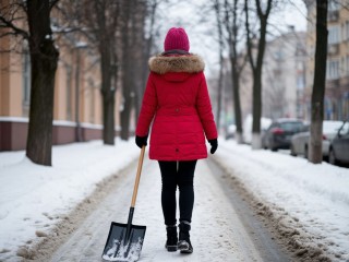 Хрупкая девушка проучила таксиста, закопав его машину в сугроб в Балашихе