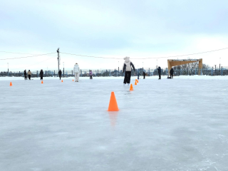 Лед, смех и конфеты: как прошел зимний праздник в Луховицах