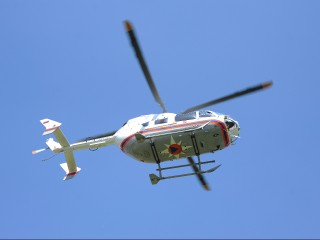 На место аварии в Подольске прилетел вертолет экстренных служб