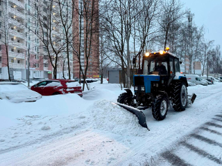 Снегопад в Подольске: коммунальщики вывезли 550 кубометров снега