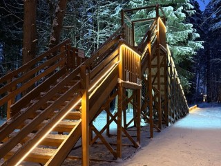 Морозы закрепились — и горка открылась: где в Истре начался тюбинг-сезон