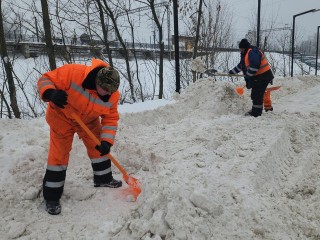 В Хлебниково после снегопада расчистили улицы и дворы