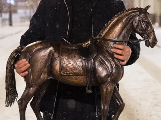 Кража лошади попала на камеру наблюдения в Ногинске — конь оказался фанерным