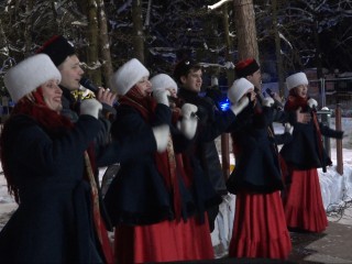 Ансамбль «Красная звезда» РВСН поддержал верующих во Власихе в Крещенский сочельник
