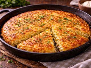 Завтрак из ничего: картофельная лепешка с золотистой хрустящей корочкой