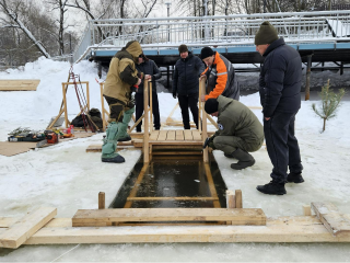 Специалисты создадут ледяные шедевры у купели на Котовском заливе