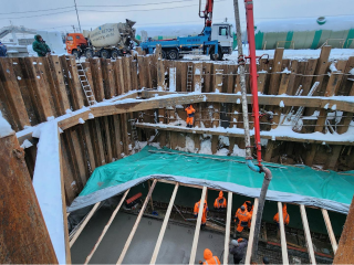 На Северном подъезде к Лобне приступили к монтажу очистных сооружений