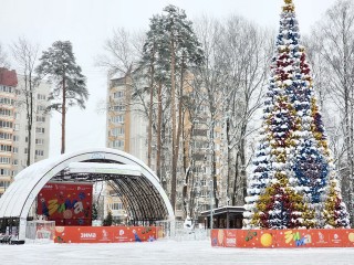 Для уборки снега в Центральном парке Ногинска задействовали четыре агрегата