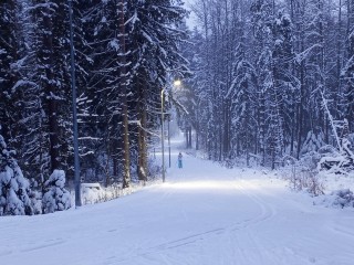 В Егорьевске работают две лыжные трассы