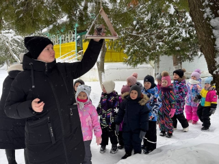 Покормили птиц зимой - добрый пример из детского сада в Зендиково