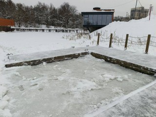 Купель для крещенских купаний в Наро-Фоминске оборудуют у ТЦ «Воскресенский пассаж»
