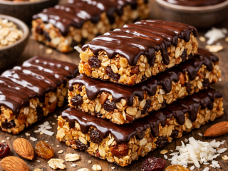 Овсянка долго не залежится: простой рецепт полезных батончиков с шоколадной глазурью