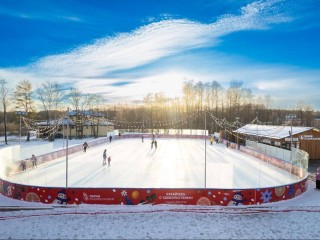 В Егорьевске центральный каток стал популярным местном зимнего отдыха