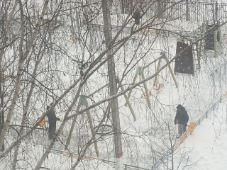 Дворники с желтыми лопатами собрали благодарности от жителей Электрогорска