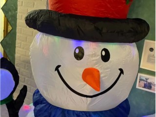 Жизнерадостный снеговик разгуливал по центру Егорьевска