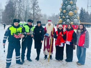 Полицейский Дед Мороз добрался до Воскресенска