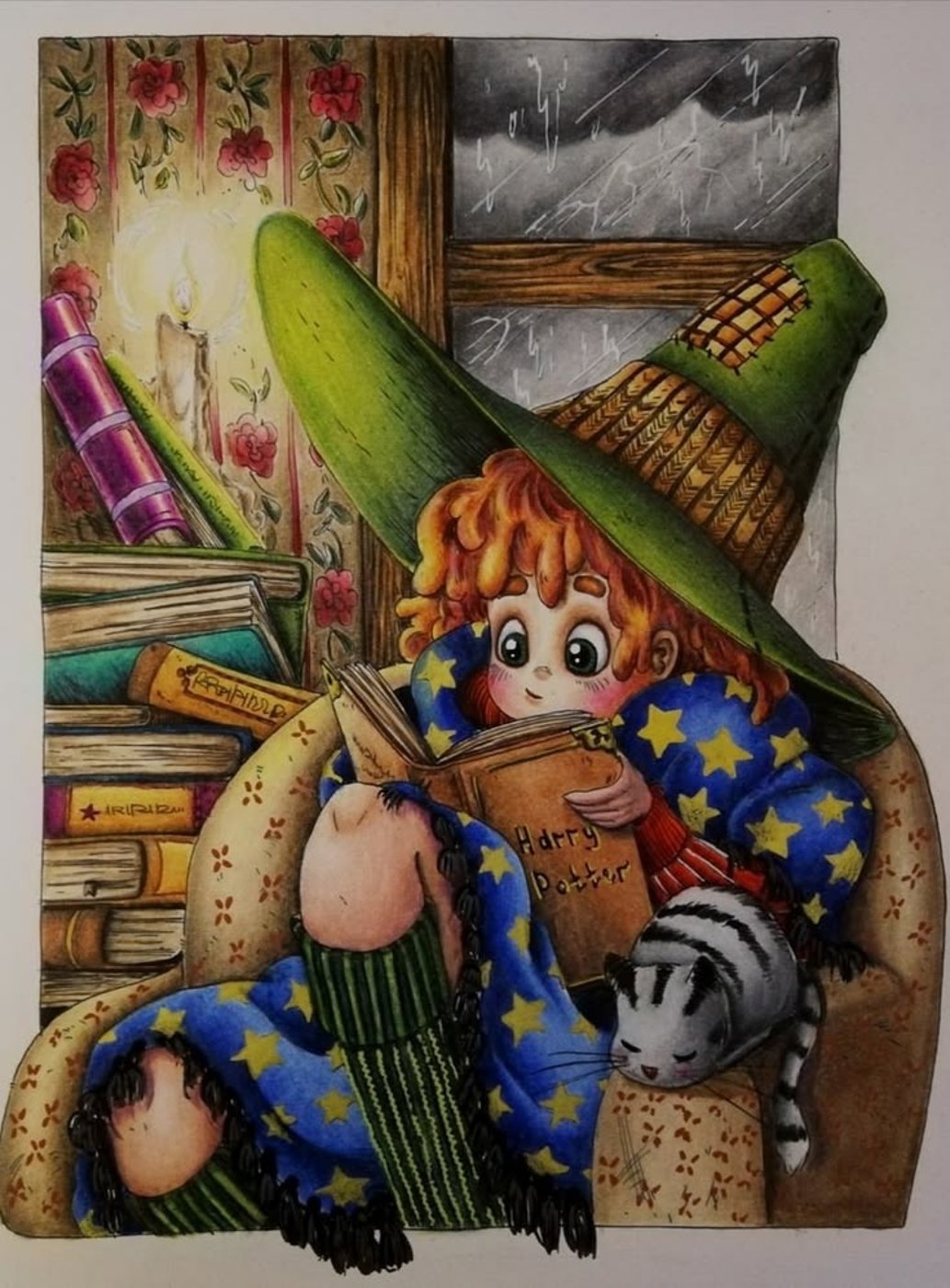 Ведьмочка от Irina_coloring_hobby