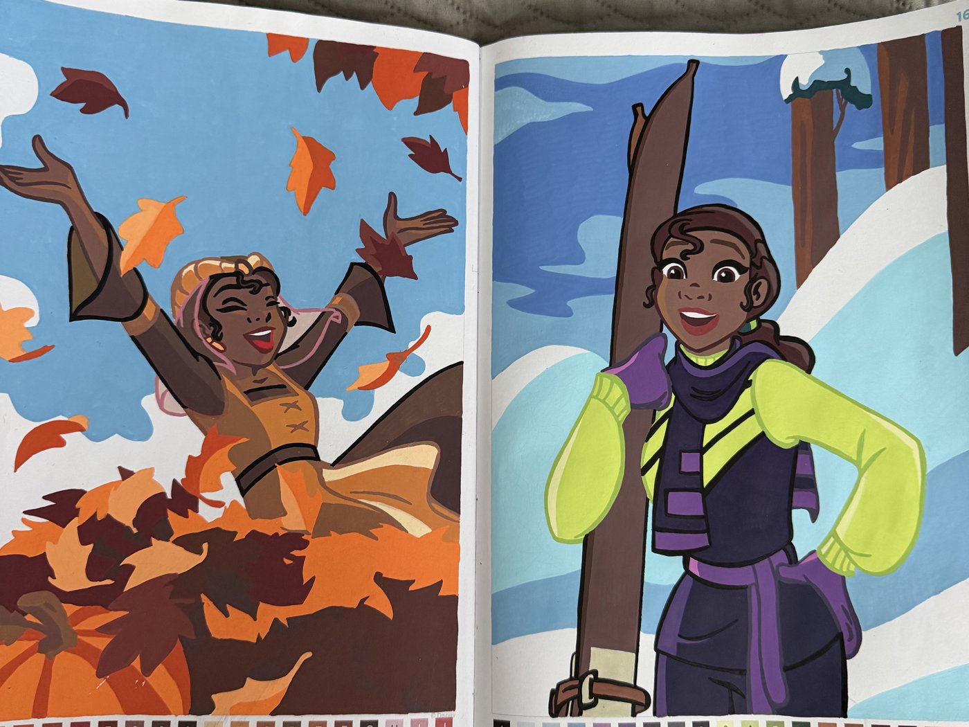 Такой разворот получился в сезонах 🍁❄️ от Viktorii