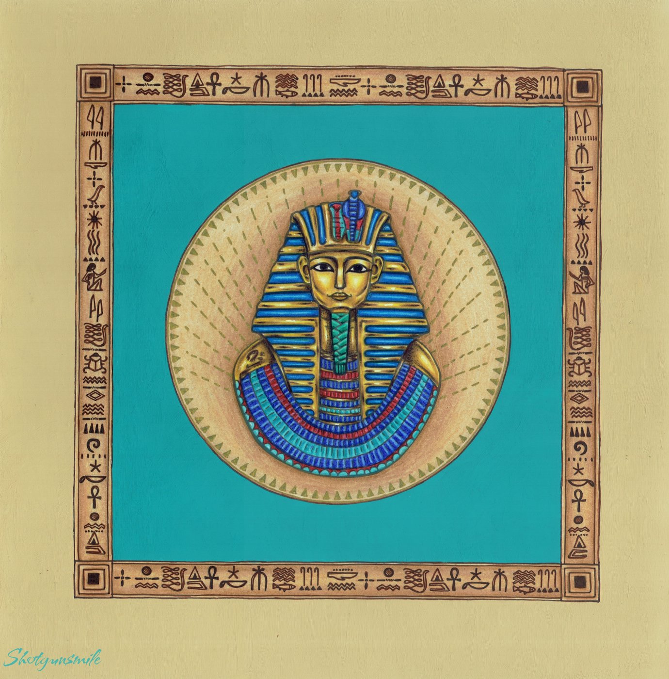 Маска Тутанхамона от Shotgunsmile