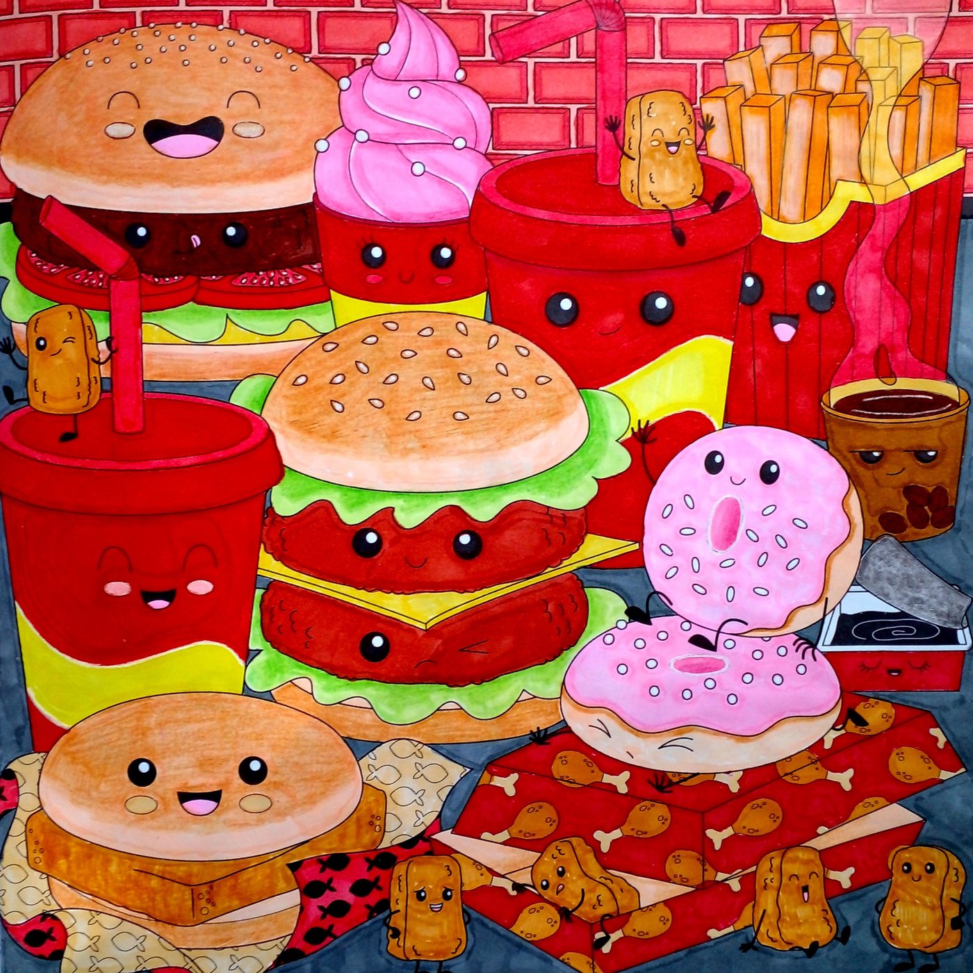 Враги плоских животиков от Ausmalecke