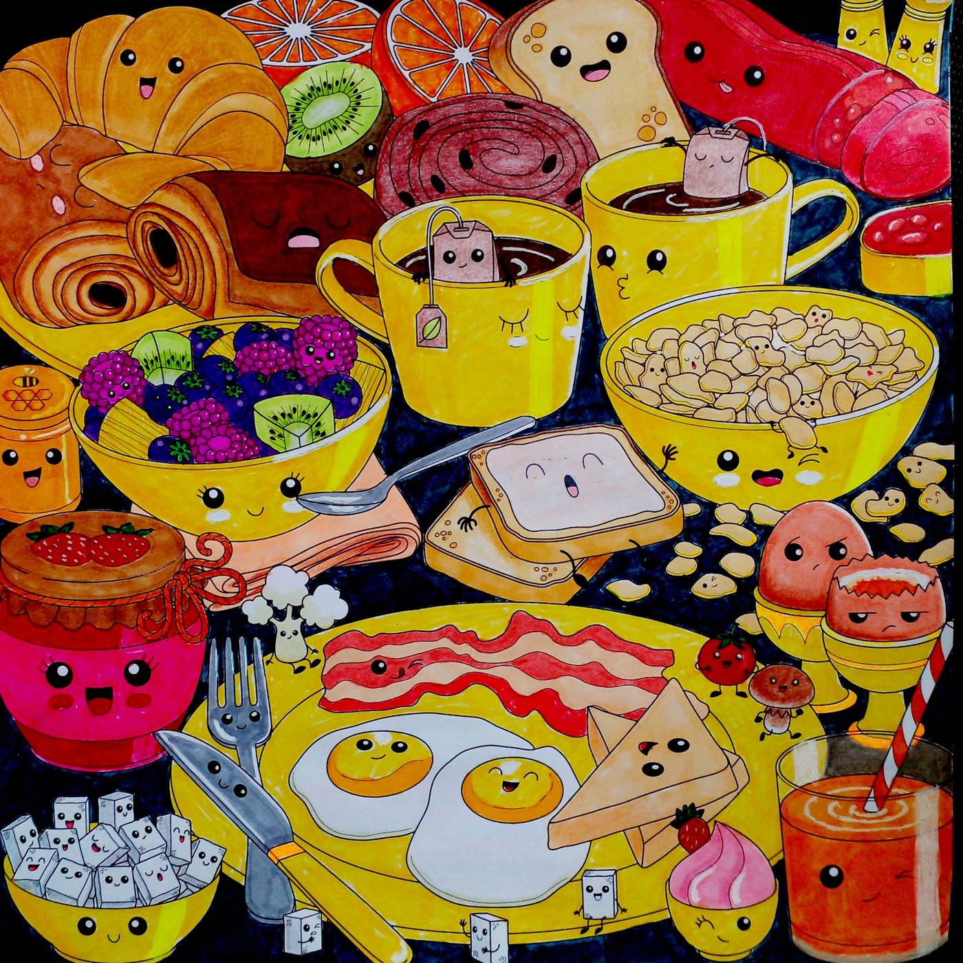 Завидую тем, кто столько ест и не полнеет... от Ausmalecke