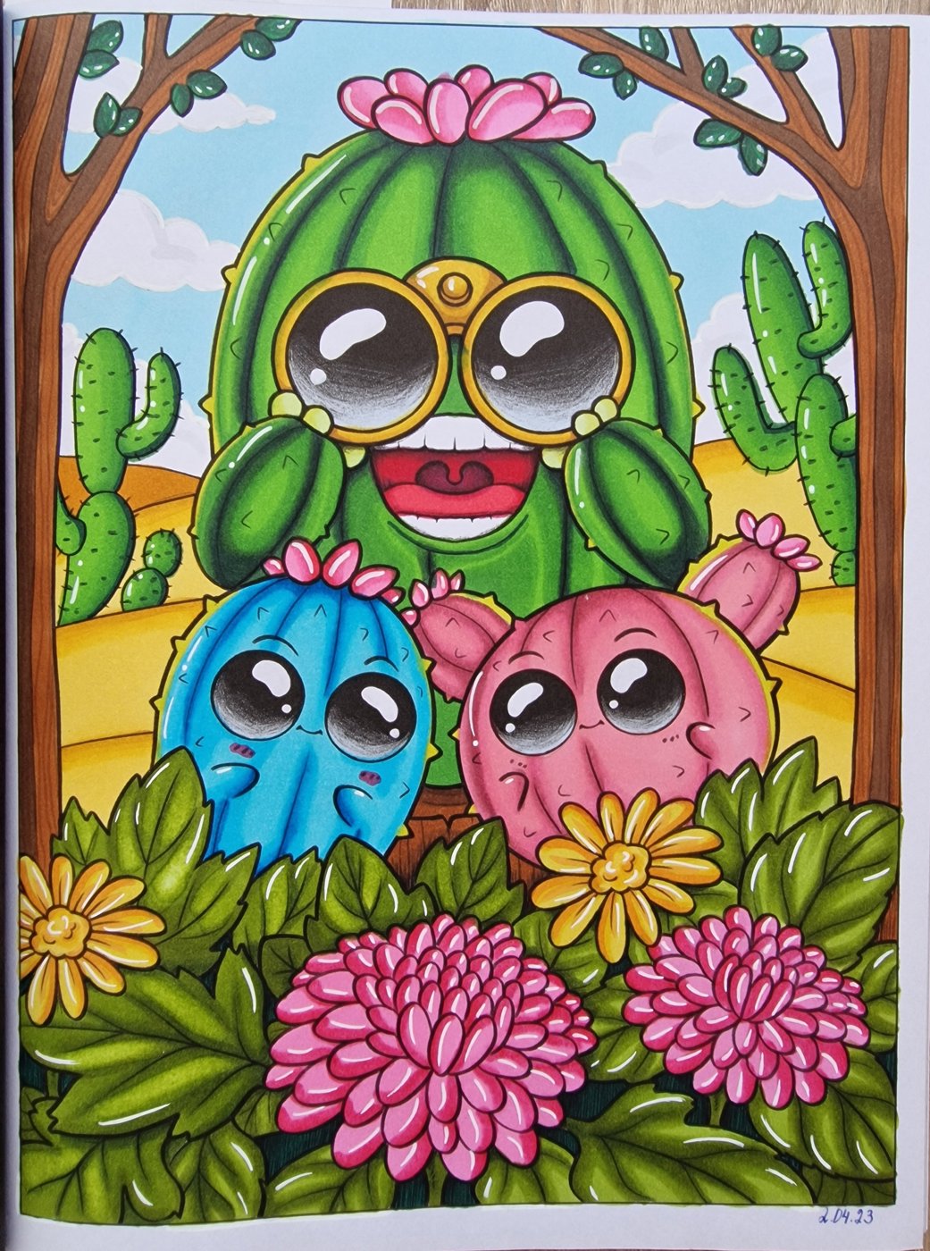 Кактусята 🌵 от Coloring with Marina