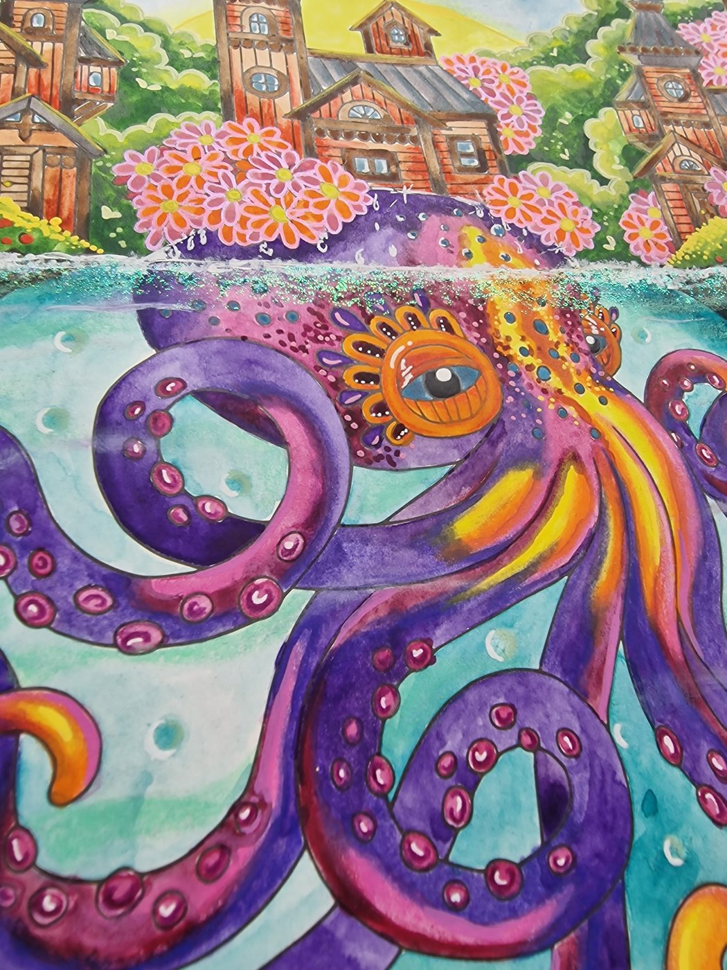 Осьминог 🐙 от Coloring with Marina (2/2)