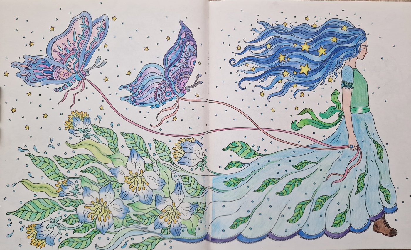 Прогулка с бабочками 🦋 от Coloring with Marina