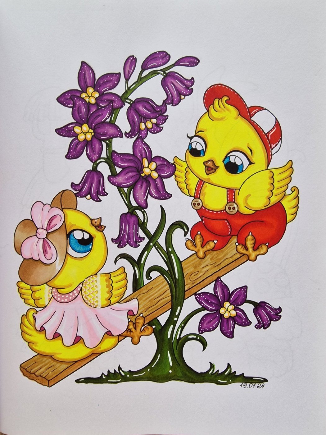 Качели от Coloring with Marina