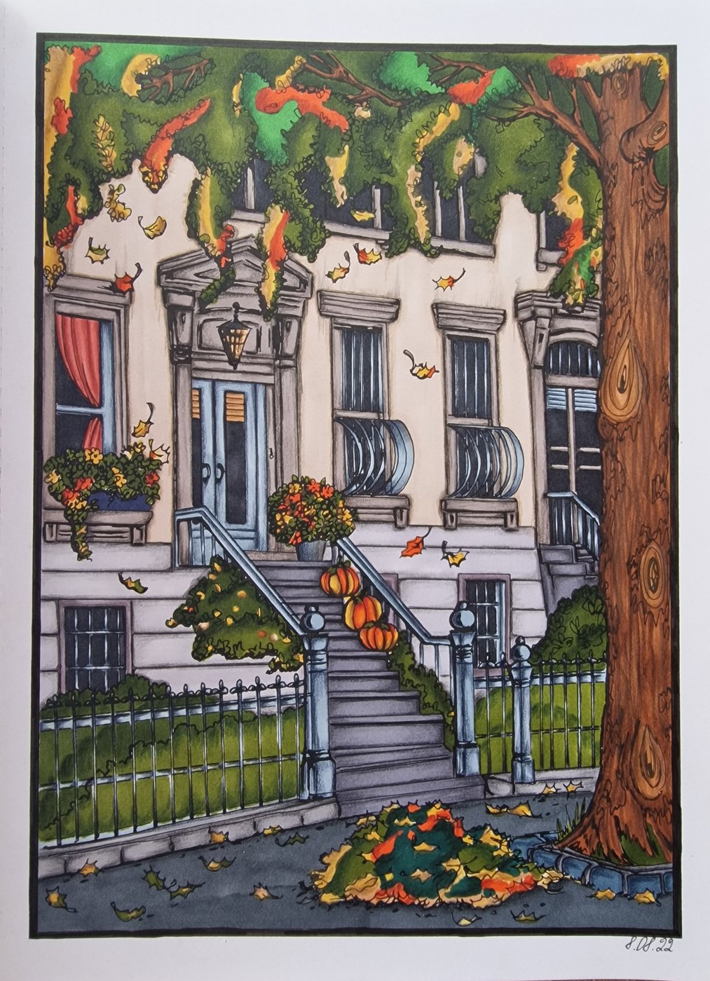 Autumn 🍂 City от Coloring with Marina