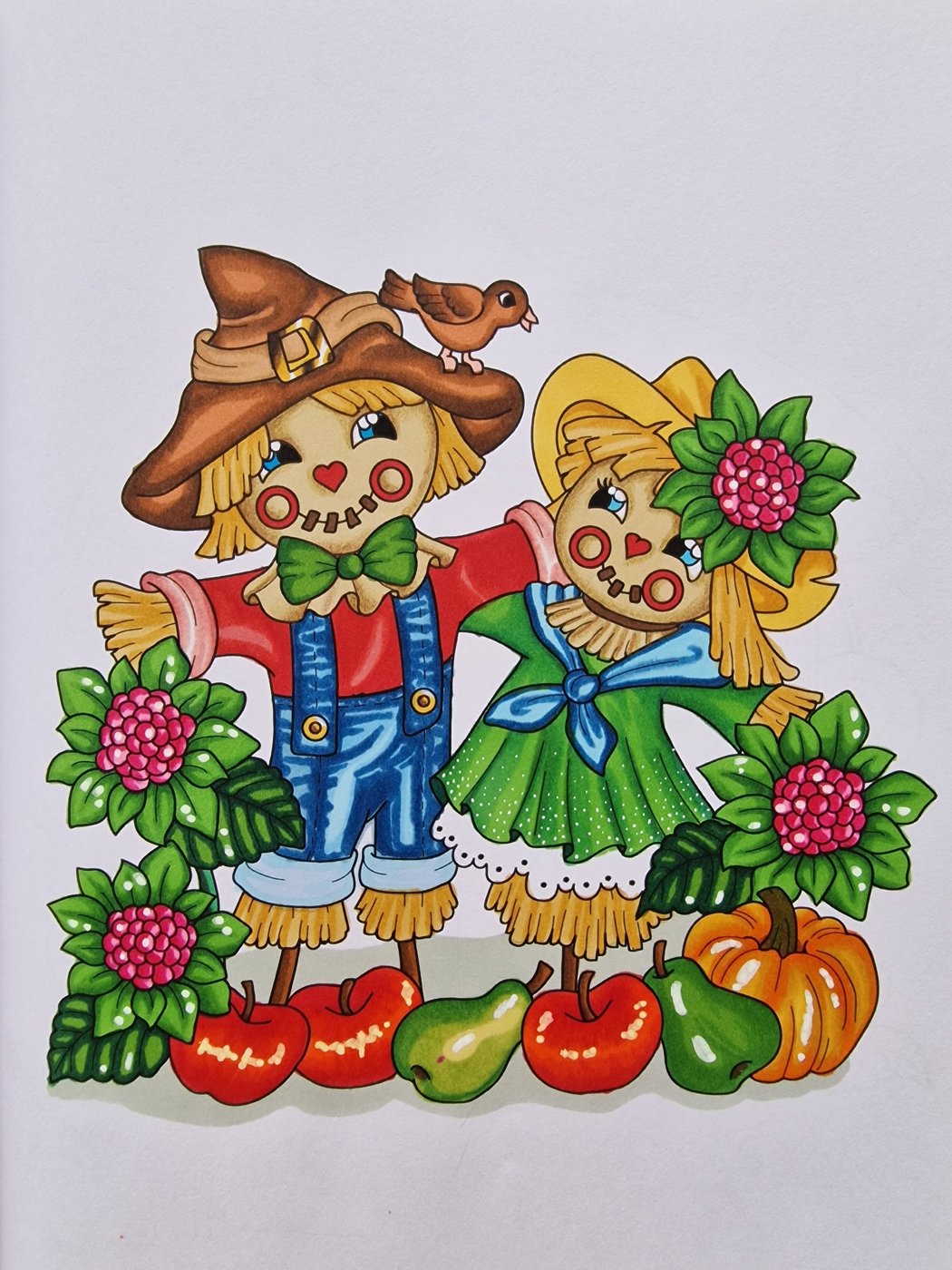 Чучело Парочка от Coloring with Marina