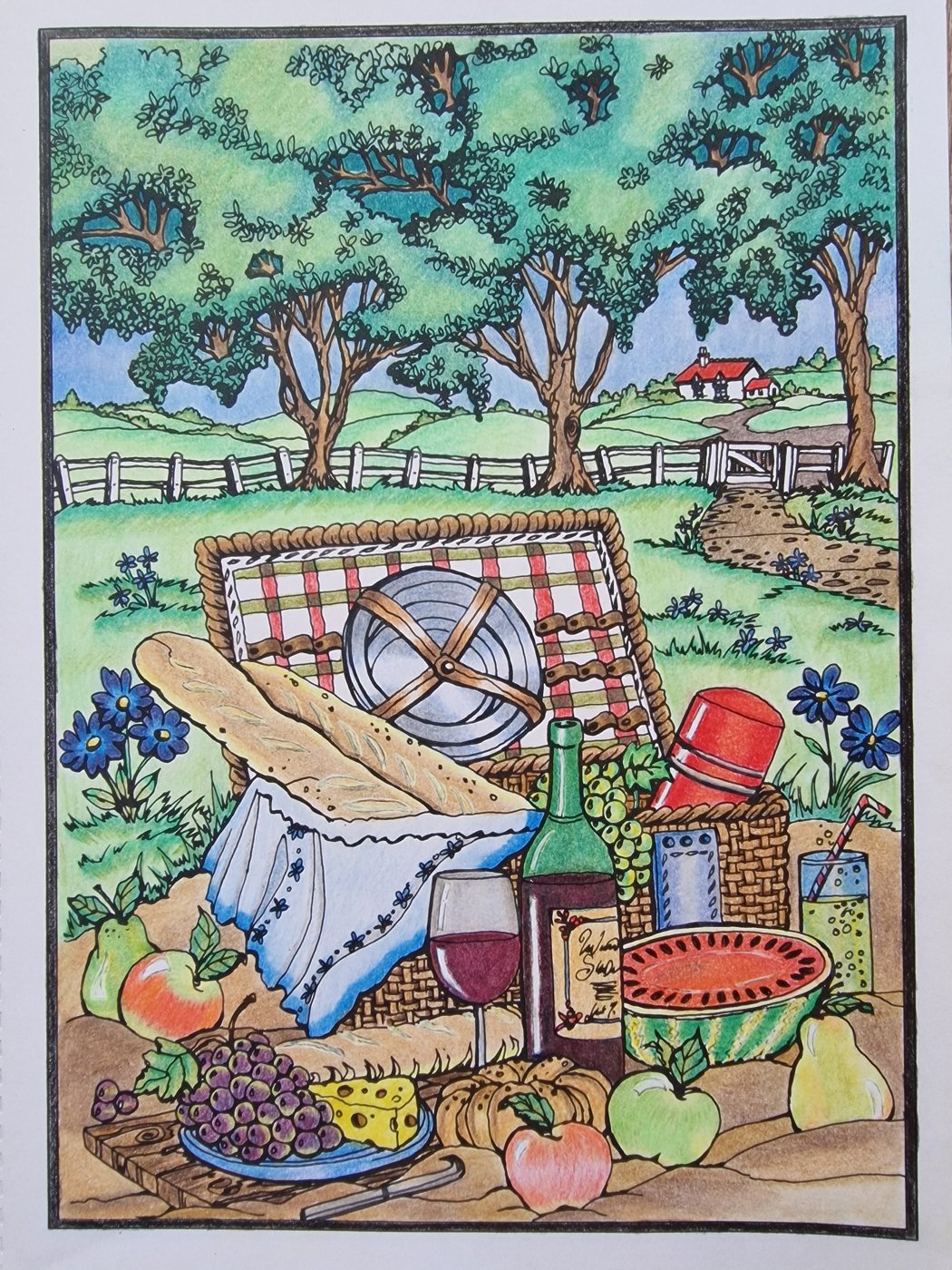 Моя первая работа в Creative Haven от Coloring with Marina