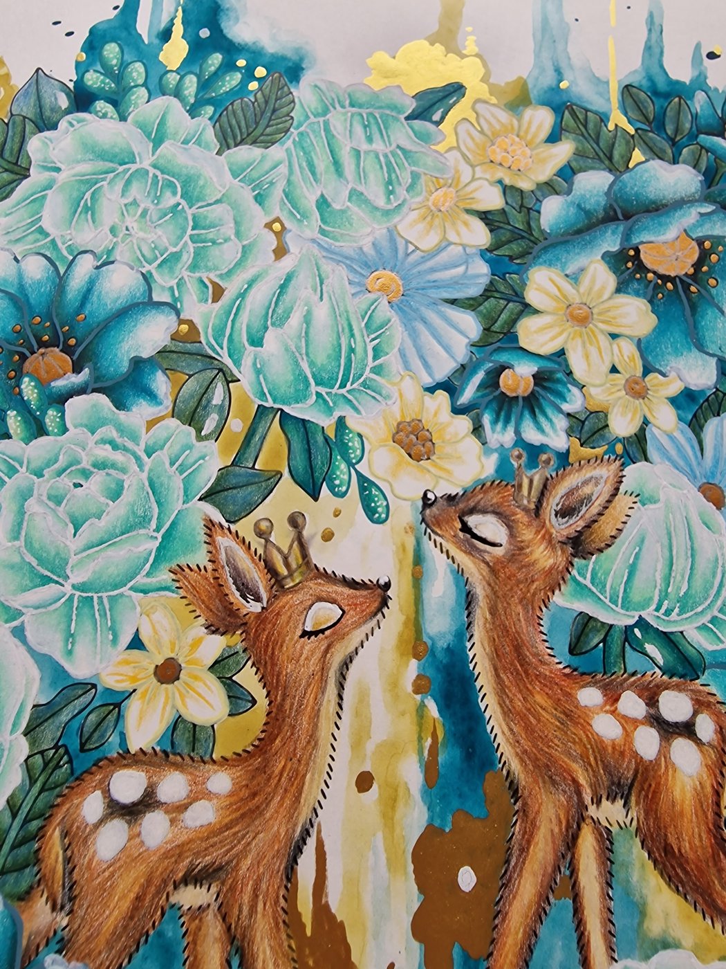 Оленята в магическом саду от Coloring with Marina (2/2)