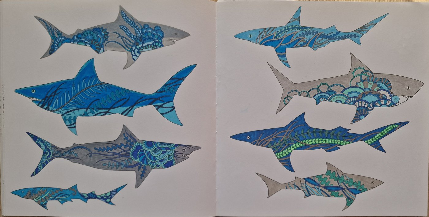 Акулы от Coloring with Marina