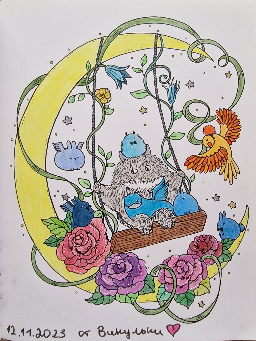 От сестры ❤️ от Coloring with Marina
