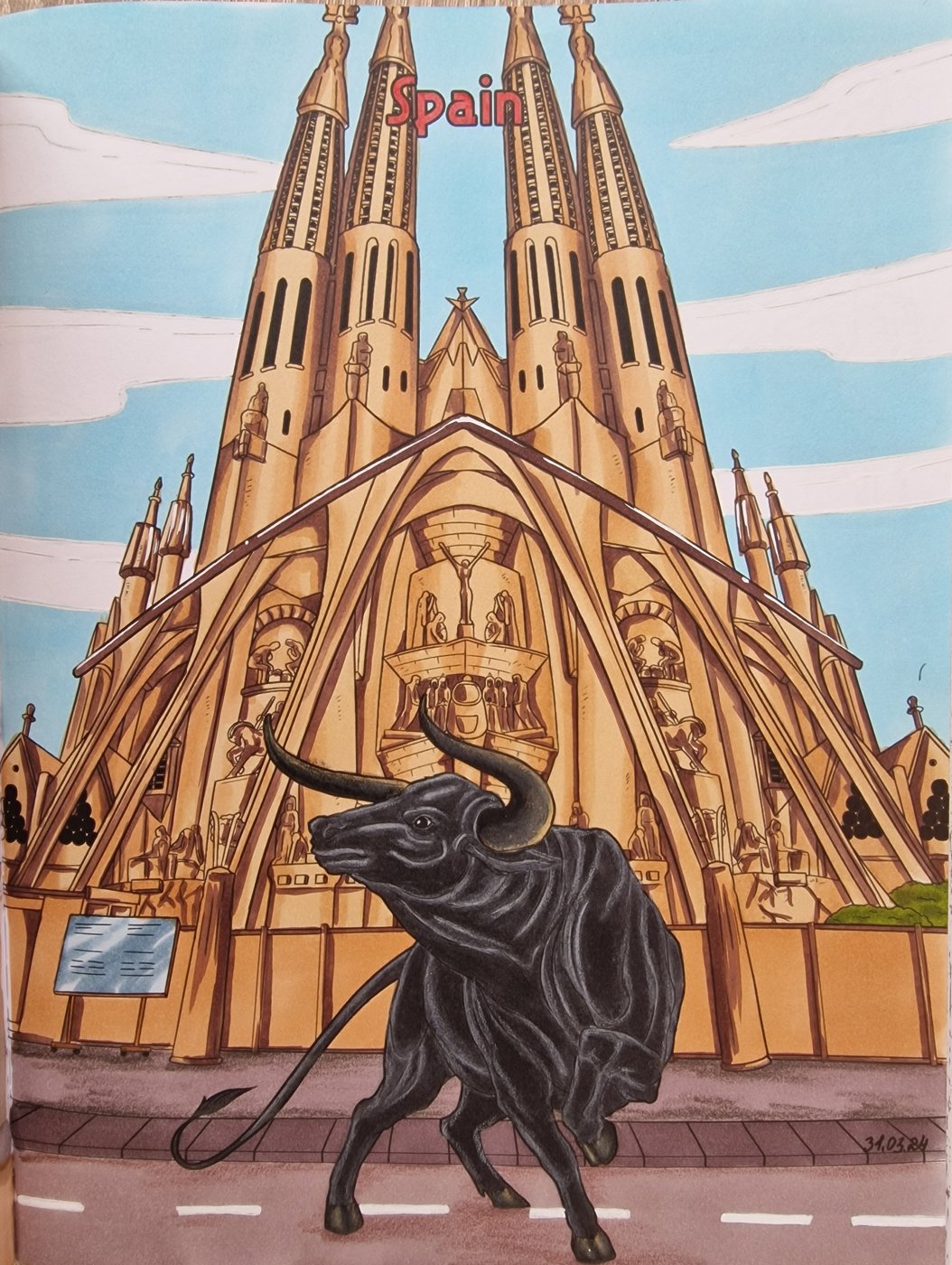 Spain от Coloring with Marina