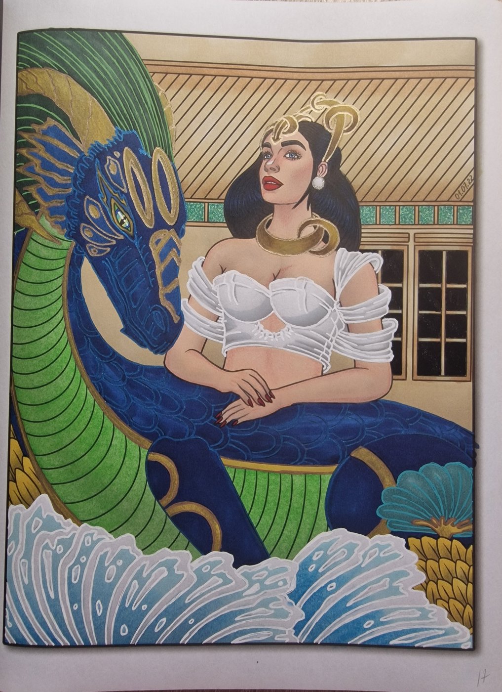 Water drago от Coloring with Marina (1/4)