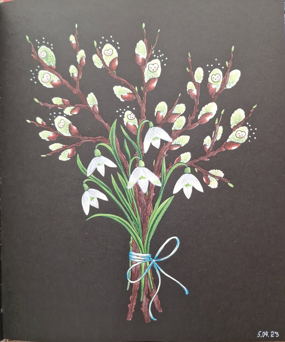 Подснежники от Coloring with Marina