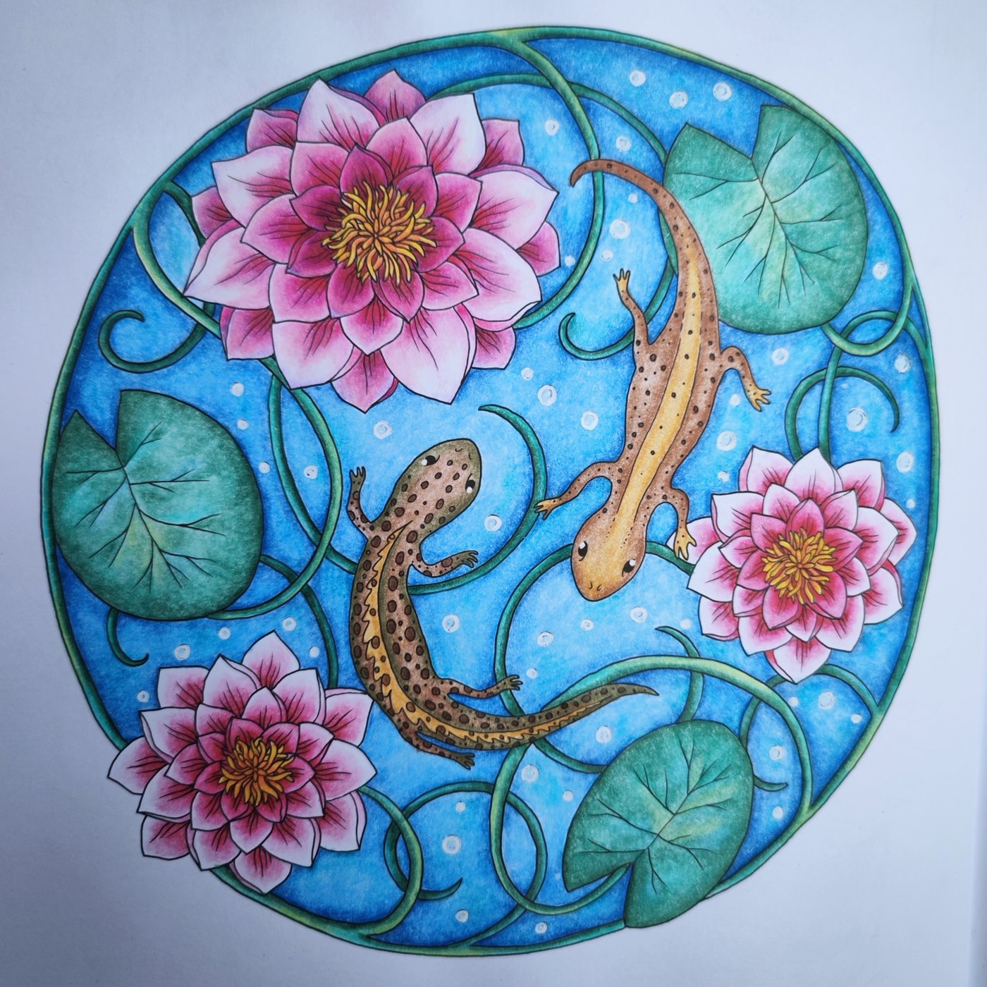 Ящерки в пруду от Rioky