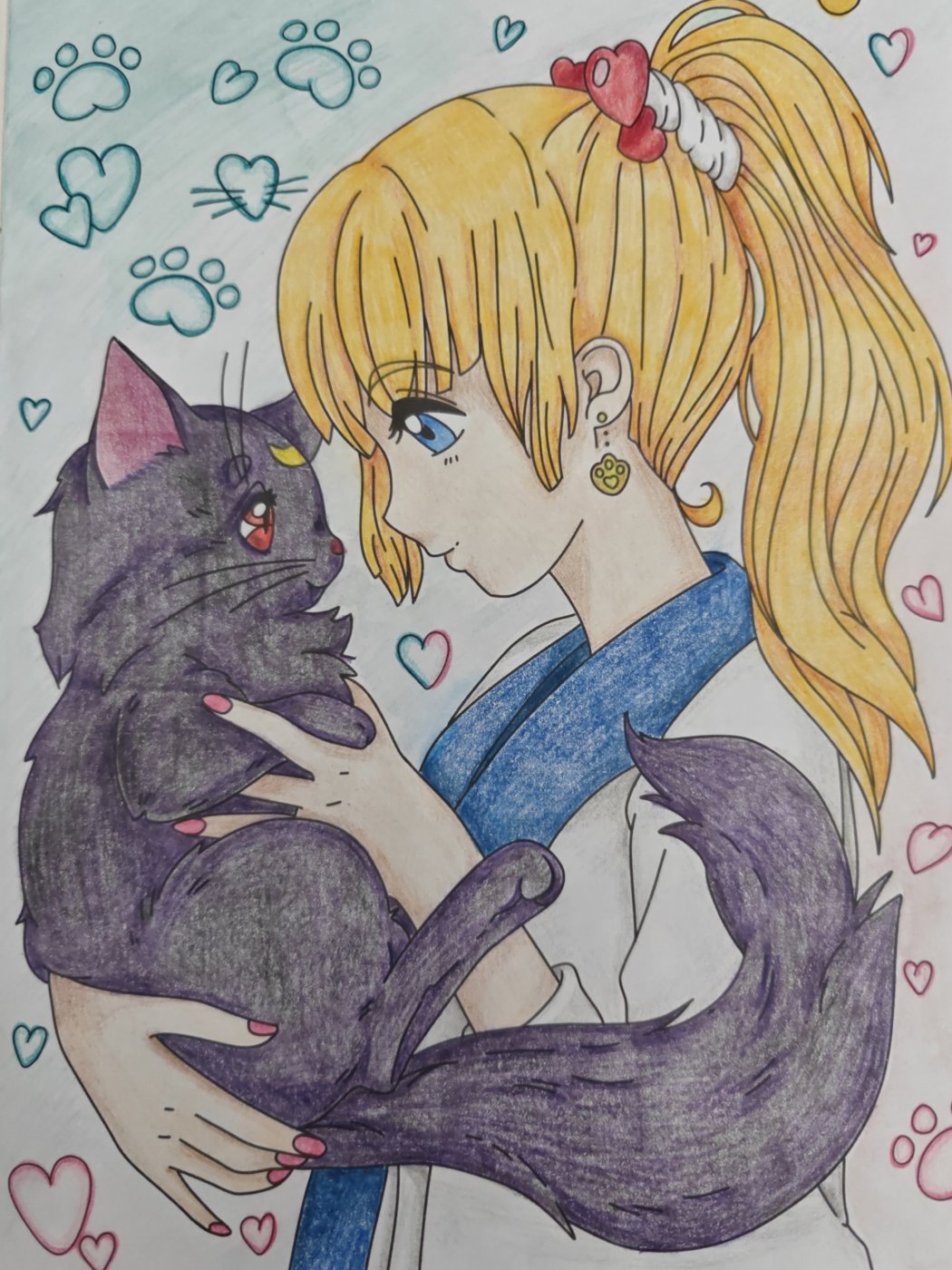 Сейлормун с Луной от Helena DevLin