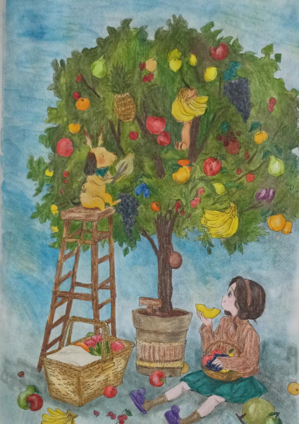 фрукты со всего мира на одном дереве от Mariska