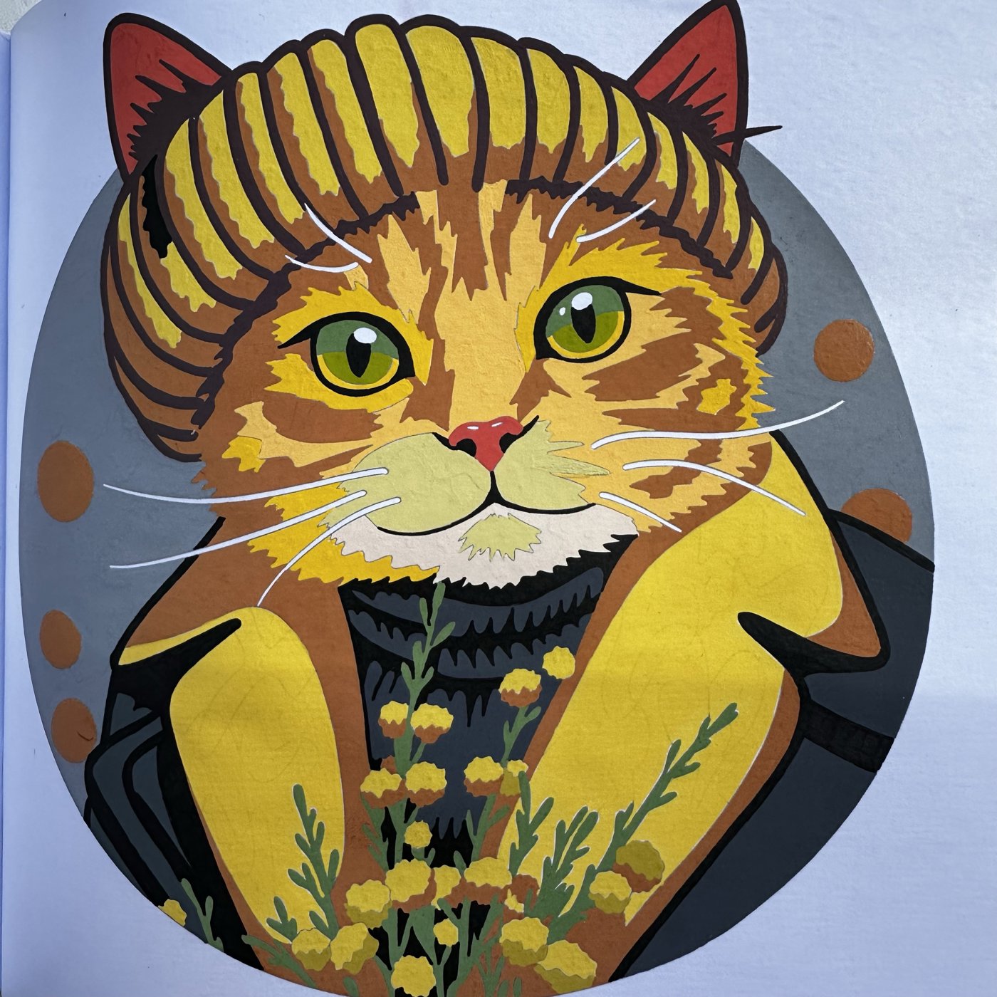 2/20 Кот с мимозой (Весенний вайб Manzzuro) от Veto4kasv