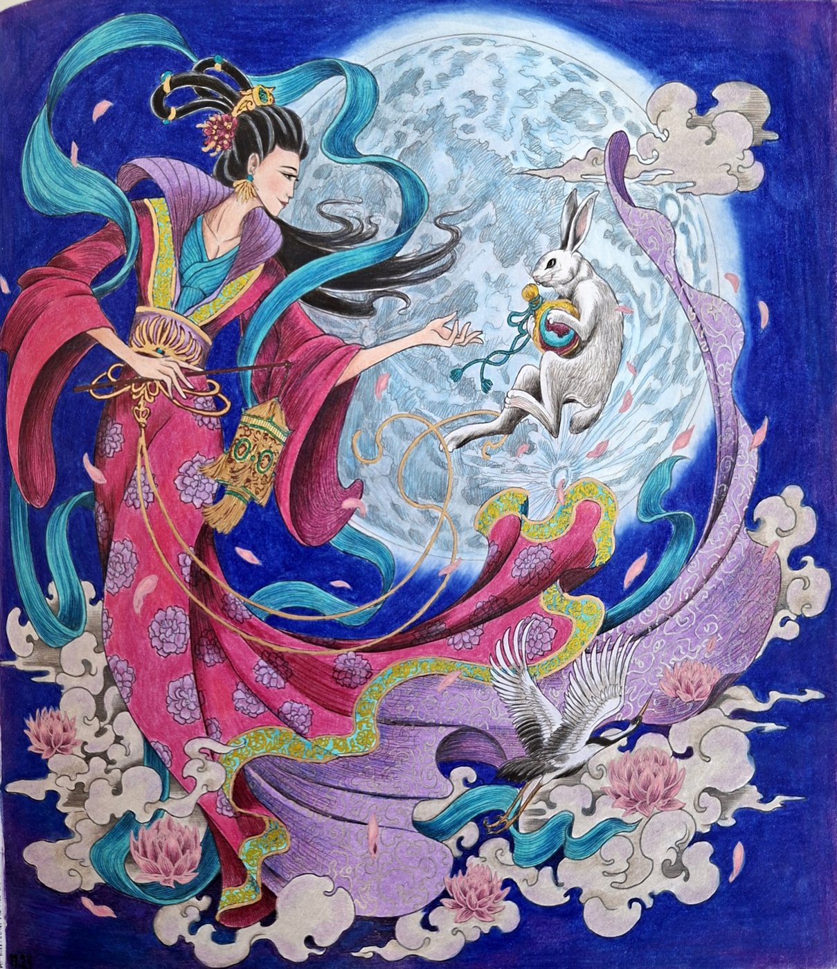 Чанъэ и Лунный Кролик от bazderaa