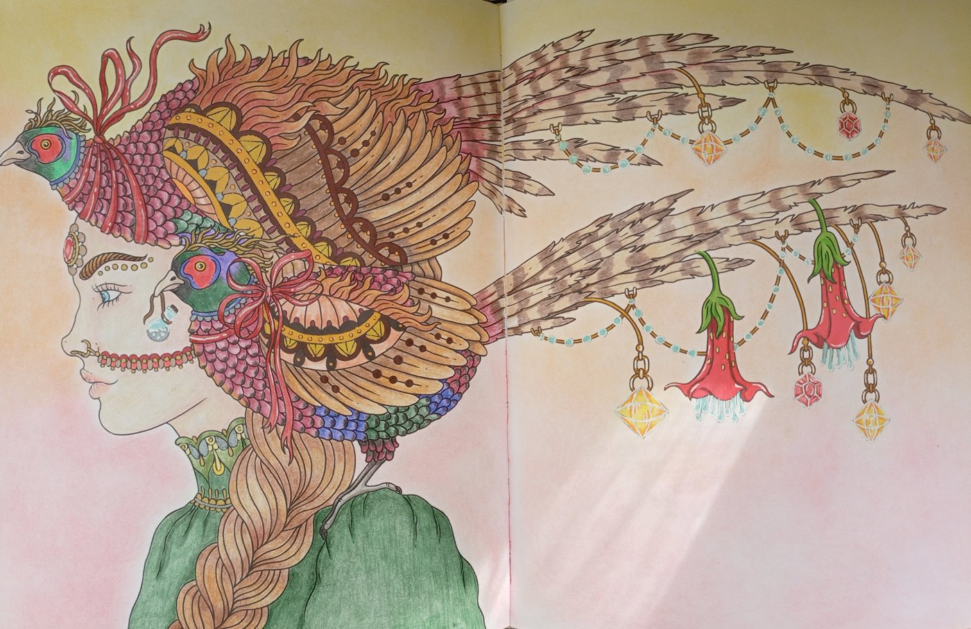 Девушка с фазаноми от Marusya