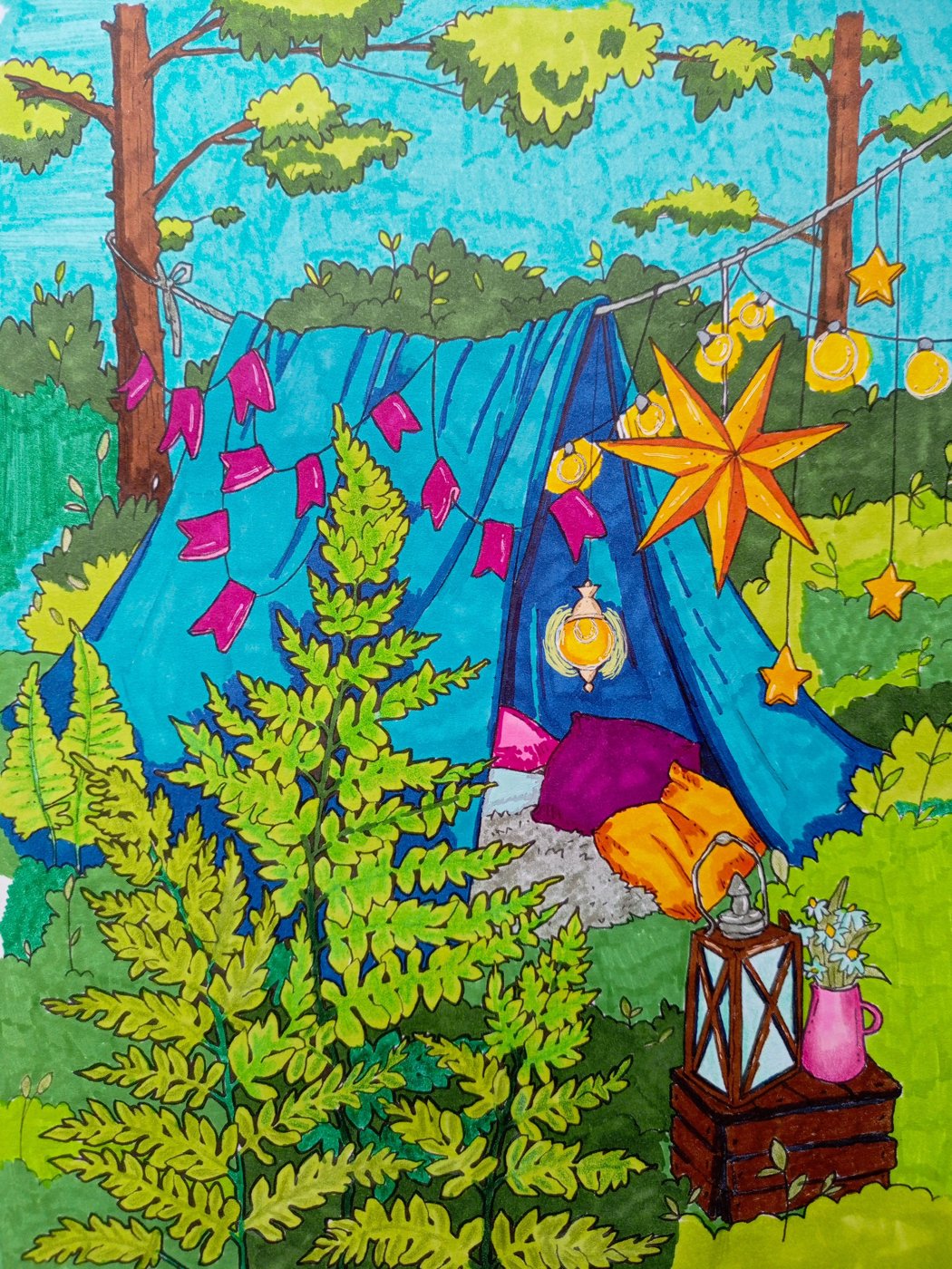 Палатка в лесу от Marusya