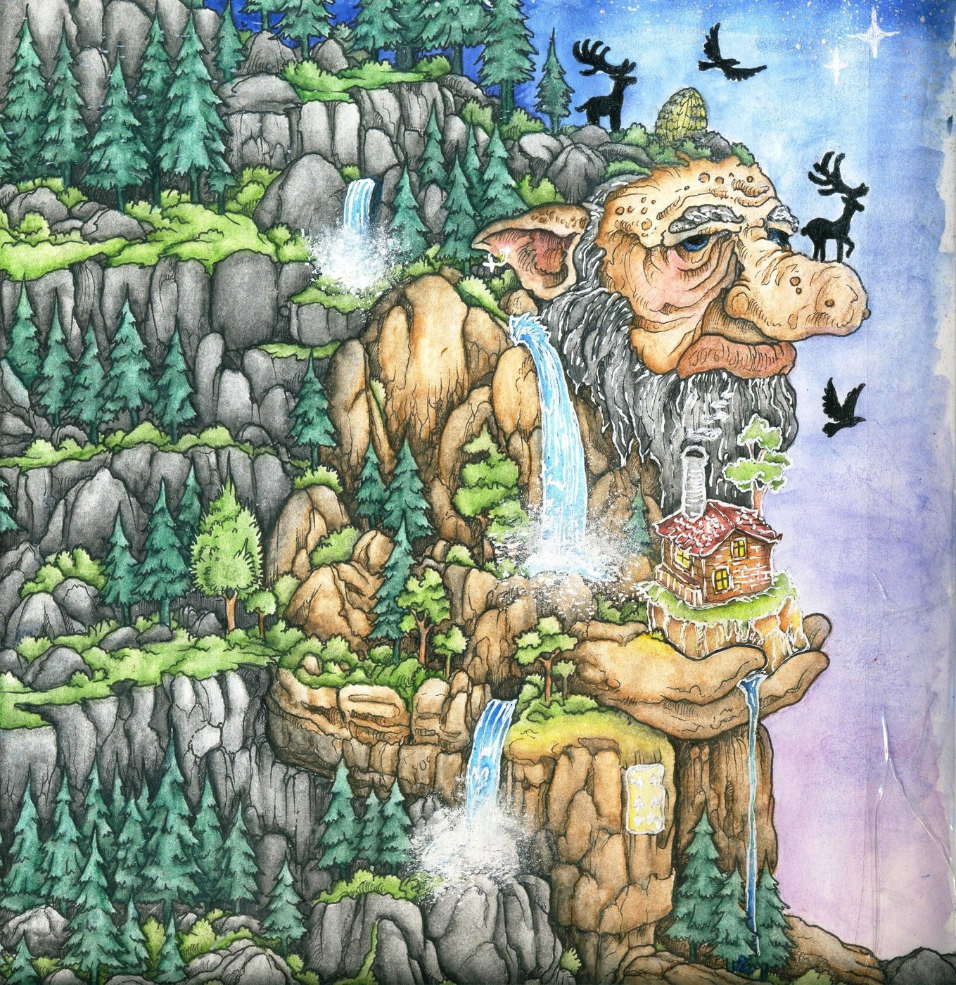 Горный тролль от DarColorBook