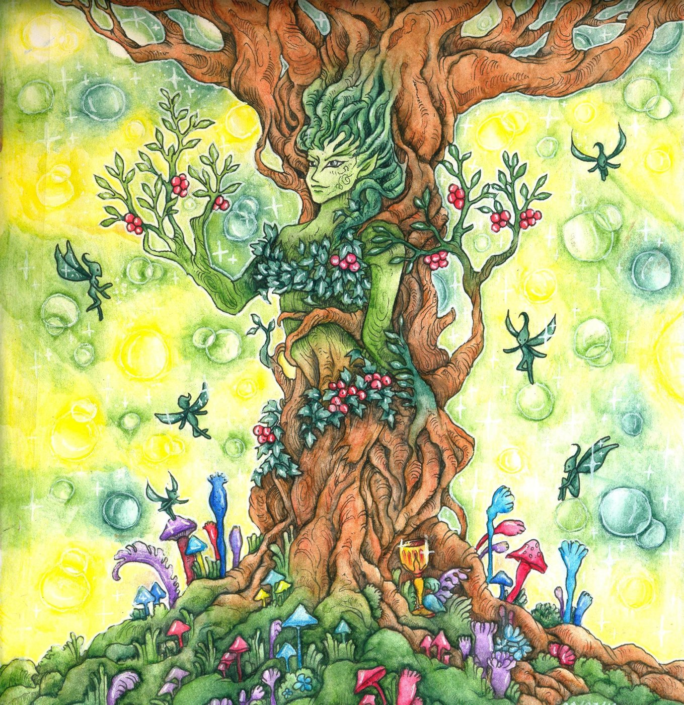 Дриада от DarColorBook