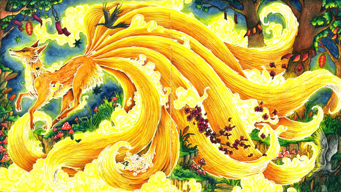 Кицунэ от DarColorBook