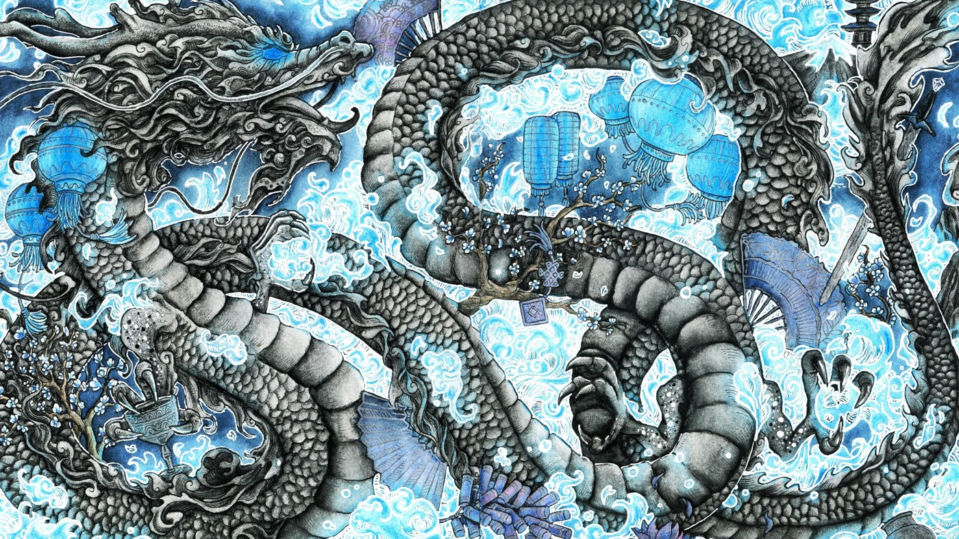 Китайский дракон от DarColorBook